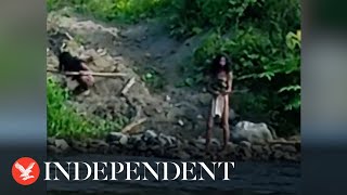 Video shows uncontacted tribe near Indonesias nickel mine [upl. by Cresida894]