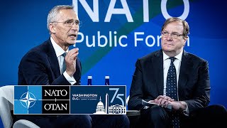 NATO Secretary General address at the NATO Public Forum in Washington DC 🇺🇸 10 JUL 2024 [upl. by Alyakem861]