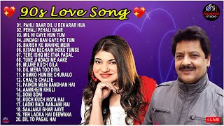 90s Hit Love Hindi Songs Alka Yagnik Kumar Sanu amp Udit Narayan 90s Songs 90severgreen bollywood [upl. by Beeck]