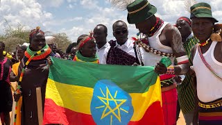 The Nyangatom from Ethiopia 🇪🇹 join their Ateker family in karamoja for cultural festival [upl. by Weksler268]