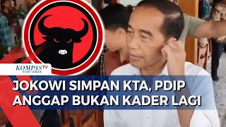 Jokowi Tanggapi Tak Lagi Diakui Kader PDIP Komarudin Pertanyakan Alasan masih Simpan KTA Partai [upl. by Aicina978]