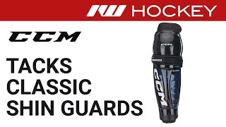 CCM Tacks Classic Shin Guard Review [upl. by Egnalos]