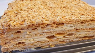 ТОРТ НАПОЛЕОНОгизда эрийдиган Наполеон торти☆Napoleon tortcake [upl. by Aihsitan]