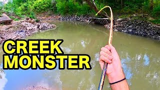 70 LB MONSTER in a TINY CREEK INSANE [upl. by Drawoh]