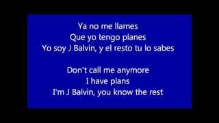 Yo Te Lo Dije  J Balvin LyricsLetra TranslatedTraducida English Español [upl. by Notelrac381]