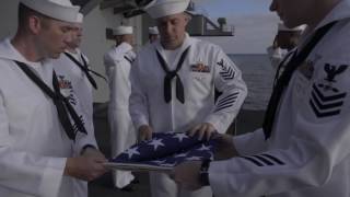 Burial At Sea Aboard USS Carl Vinson [upl. by Keelby482]