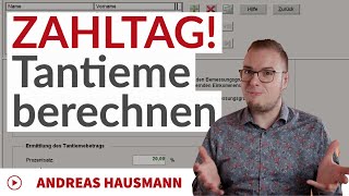 Zahltag So berechnest du die Tantieme im DATEV Jahresabschluss [upl. by Ayidan286]