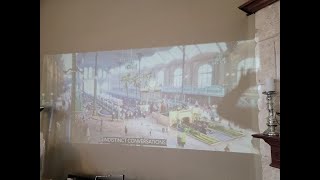 HD 1080P Projector 4k with WiFi and BluetoothXNoogo 1000 ANSI Outdoor Projector 450quot Displa Review [upl. by Ahsela725]