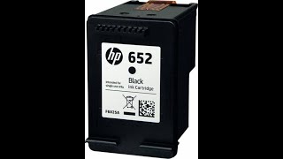 How to refill Hp Black Ink Cartridge Hp 652 HP Deskjet 2135 [upl. by Aiht]