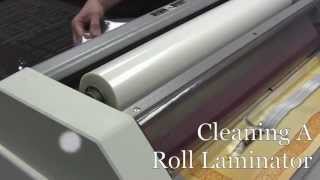 How To Clean The Rollers on a Roll Laminator [upl. by Ciryl]