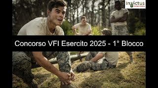 Concorso pubblico bando per 6500 VFI dellEsercito Italiano anno 2025 – 1° Blocco [upl. by Pizor525]