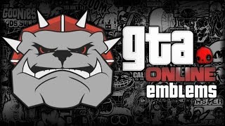 GTA V  Bull Dog  Custom Crew Emblem Tutorial  Grand Theft Auto 5  Screetch2009 [upl. by Haughay]