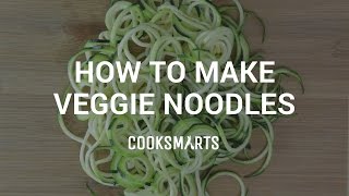 How to Make Veggie Noodles with a Spiralizer [upl. by Ayam]