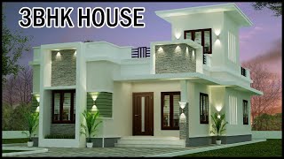 Latest 3BHK 3D House Design  33x43 Home Plan With Elevation Design  Gopal Architecture [upl. by Atirhs]