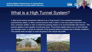 USDA NRCS High Tunnel and Small Farm EQIP Programs [upl. by Gaylor]