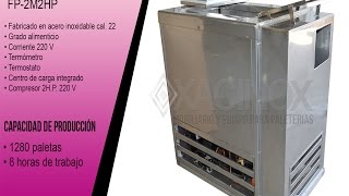 FABRICADOR DE PALETAS 2 MOLDES ACERO INOXIDABLE [upl. by Nodnab]