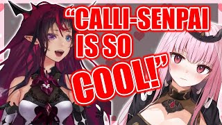 IRyS Thinks Mori Calliope Is A Cool Senpai 【Hololive HoloEN new vtuber debut irys 】 [upl. by Gus]