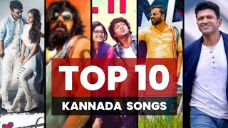 Top 10 kannada songs  most viewed kannada songs on YouTube 💛♥️ [upl. by Sesmar]