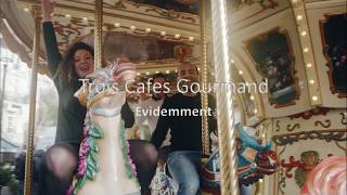 Trois Cafes Gourmands Evidemment ParolesLyrics [upl. by Airtal]