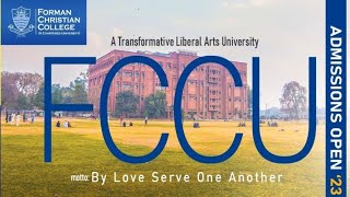 BS Admission 2023  FCC University Lahore [upl. by Eustace784]