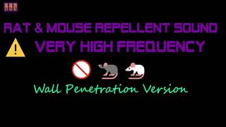 ⚠️Wall Penetration Version 🚫🐀🐁 Rat amp Mouse Repellent Sound Very High Frequency 9 Hour [upl. by Drawde]