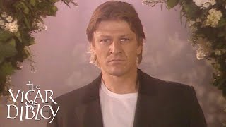 Sean Bean Stops The Wedding  The Vicar of Dibley  BBC Comedy Greats [upl. by Freberg]