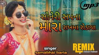 new timli 2024સોનેરી સપના મારા રાખમા રોડાયા DJ REMIX somabhai baria singer [upl. by Riaj899]