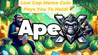 Low Cap Meme Coin Pays You to HOLD 🤯 🔥 🤑 [upl. by Bibby907]