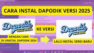 CARA INSTAL DAPODIK VERSI 2025 [upl. by Philbo146]