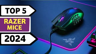 Top 5 Best Razer Mice 2024  Top Gaming Mouse Of 2024 [upl. by Wilhelm]