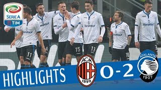 Milan  Atalanta 02  Highlights  Giornata 18  Serie A TIM 201718 [upl. by Benil]