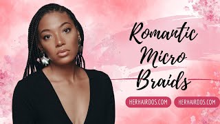 Romantic Micro Braids A StepbyStep Guide to Effortless Elegance [upl. by Htebezile]