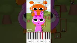 Put Your Finger Here  Incredibox Sprunki fash  Octave Piano Tutorial [upl. by Anoik371]