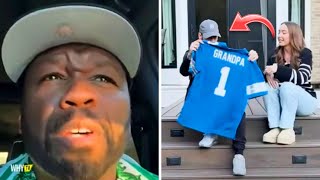 50 Cent Reacts To Eminem Becoming Grandfather Bro We Getting Older Man [upl. by Awe]