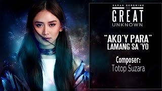 Sarah Geronimo — Akoy Para Lamang Sa Yo Official Lyric Video [upl. by Gibson926]