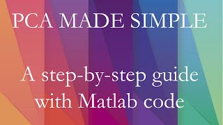 Calculating Principal component analysis PCA step by step using a simple dataset [upl. by Edda]