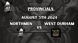 Provincials U92 Orangeville Northmen VS West Durham 1 [upl. by Fein]