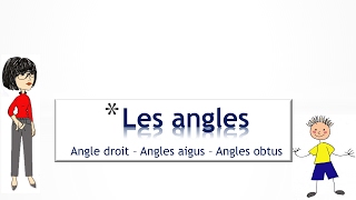 Les angles angle droit angles aigus angles obtus [upl. by Asiulairam]