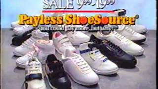 Payless Shoe Source  Store  Pro Wing Commercial 1989 [upl. by Worra]