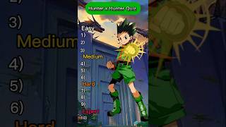 Hunter x Hunter Quiz  Are you a true fan shortsviral shorts viral hunterxhunter quiz [upl. by Allina]