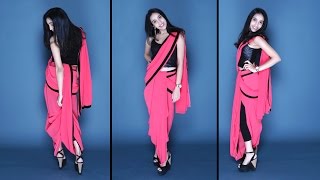 How To Wear A Dhoti Saree  Easy Method [upl. by Nosmas]