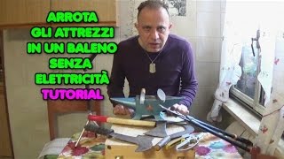 Come affilare gli attrezzi agricoli senza elettricità TUTORIAL GIARDINAGGIO [upl. by Pacificia]