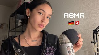 ASMR ☆ in GERMAN whispers mic scratching mouth sounds [upl. by Aihsenak]