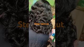 Step haircut 💇‍♀️ kemon hoyechhe shortvideos haircut hair stephaircutting Queenofobeauty [upl. by Anerda278]