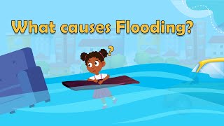 What causes Flooding  What is a flood  Flood facts for Kids  What is a flood for kids Flooding [upl. by Eelan]