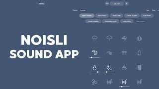 Ambient Sound App for Focus and Productivity  Noisli [upl. by Enal]