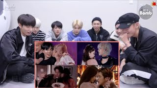 Bts reaction to · Lizkook 🐰 Jinsoo🌹 Jirose💗 Fan Made [upl. by Ialokin]