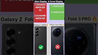 Dont Buy Without Watch 🤯  Samsung Galaxy Z Fold 6 Vs Vivo x Fold 3 Pro 🔥 shorts foldingphone [upl. by Eniaj]