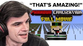 Foolish REACTS To Minecraft PARKOUR CIVILIZATION FULL MOVIE [upl. by Rivers]