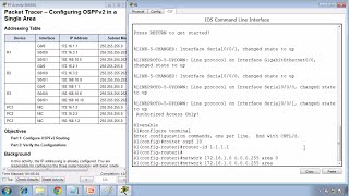 Packet Tracer 8227  Configuring OSPFv2 in a Single Area Instructions  CCNA 2  Chapter 8 [upl. by Thomey46]